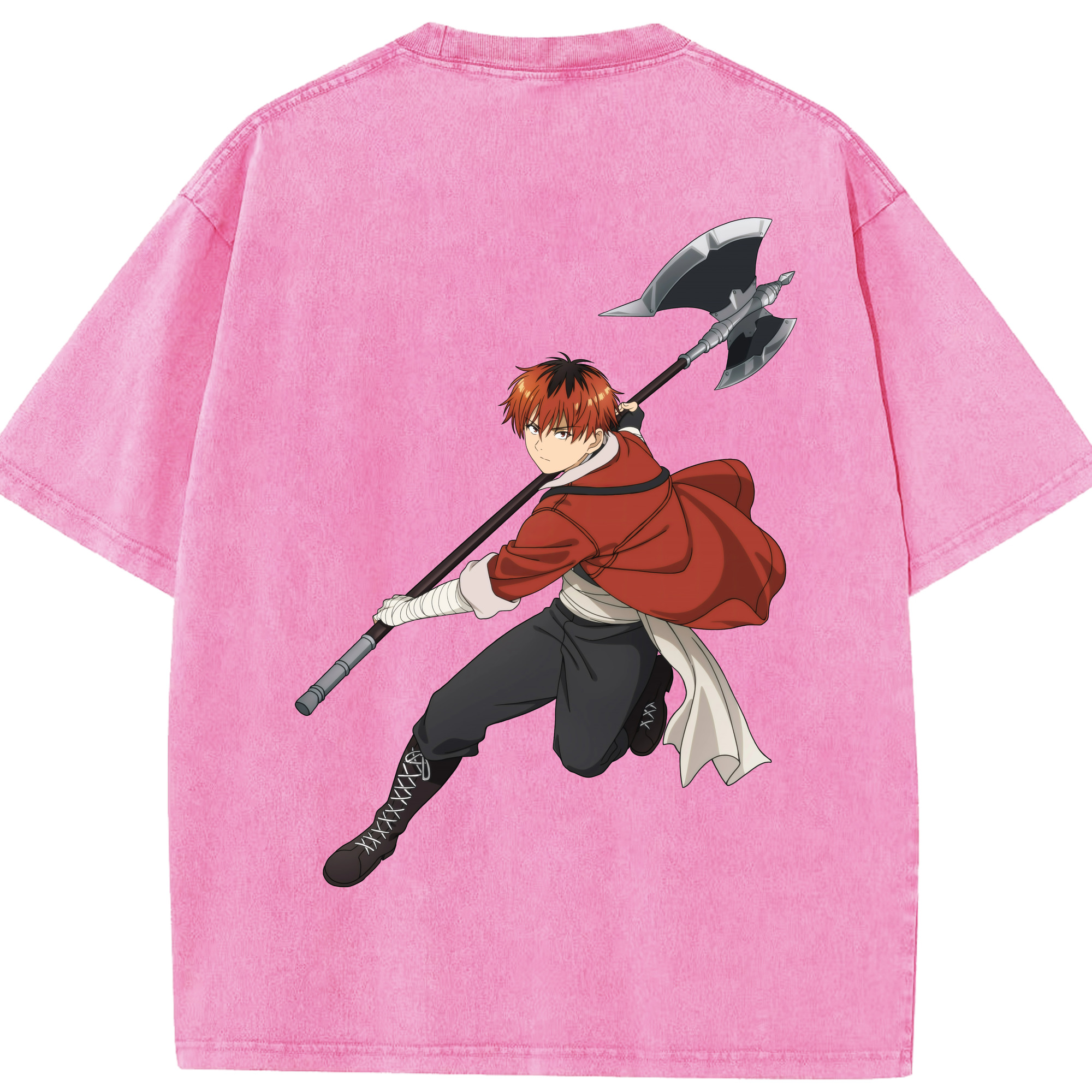 （画像用） 葬送のフリーレン Frieren 綿100% ヴィンテージ風 半袖Tシャツ（背面プリント）
